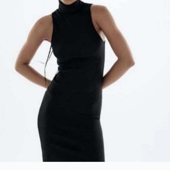 NWT! Zara ribbed turtleneck sleeveless dress. Size small! - Picture 2 of 7